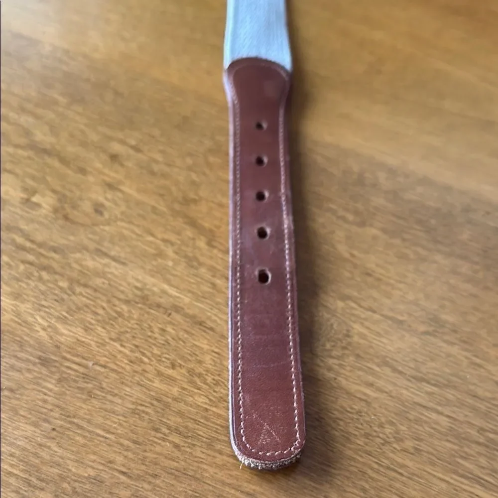 Coach leather/canvas belt